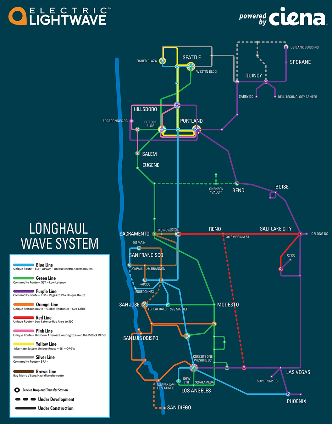 Electric Lightwave Fiber Optic Network | Network Map